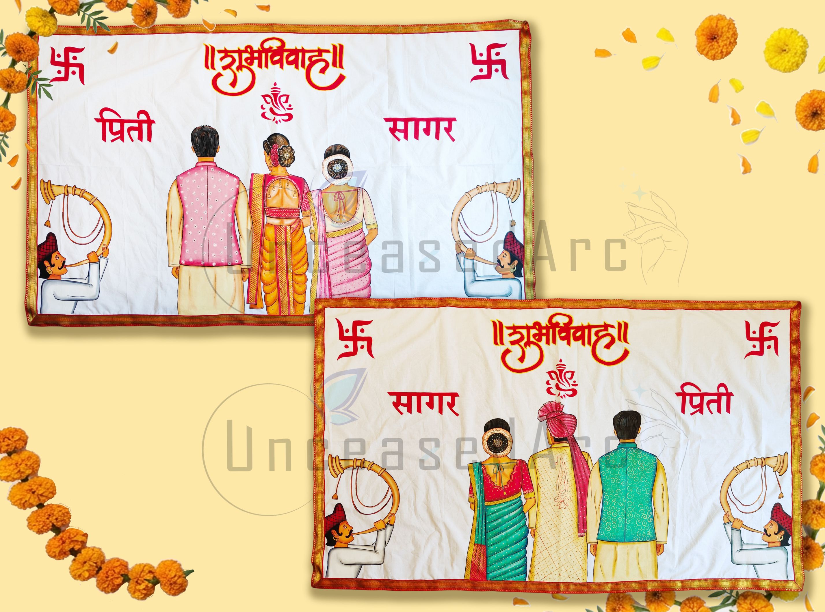 Couple Parents Double Sided Antarpaat Design