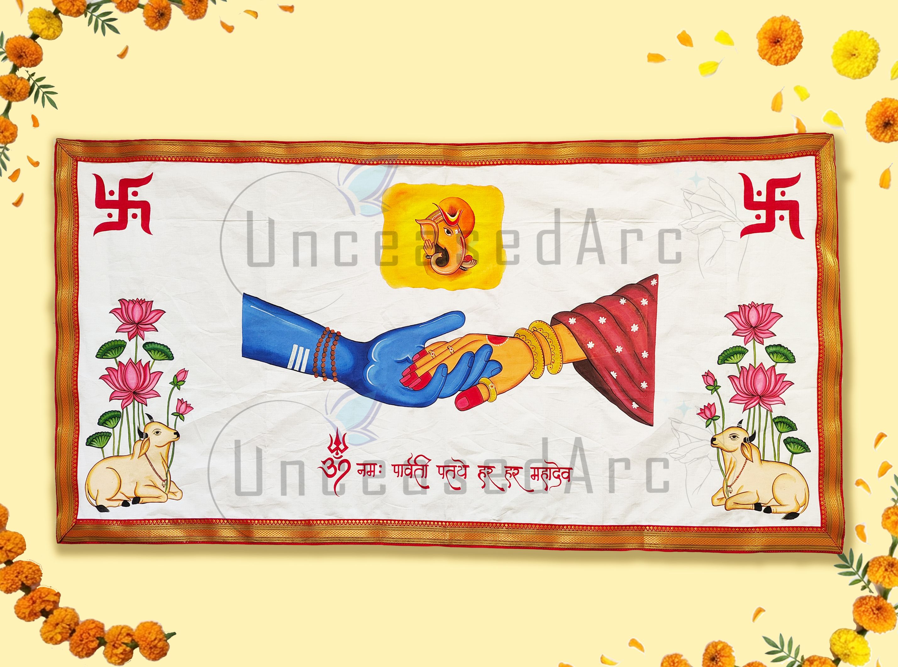 Shiv Parvati Milap Parva Antarpaat Design