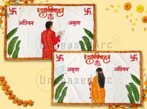 Groom Bride Double Sided Antarpat Design