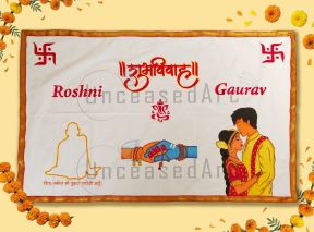 Shree Swami Samarth with Shiv Parvati Hands Design