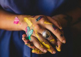 Handpainted Antarpaat